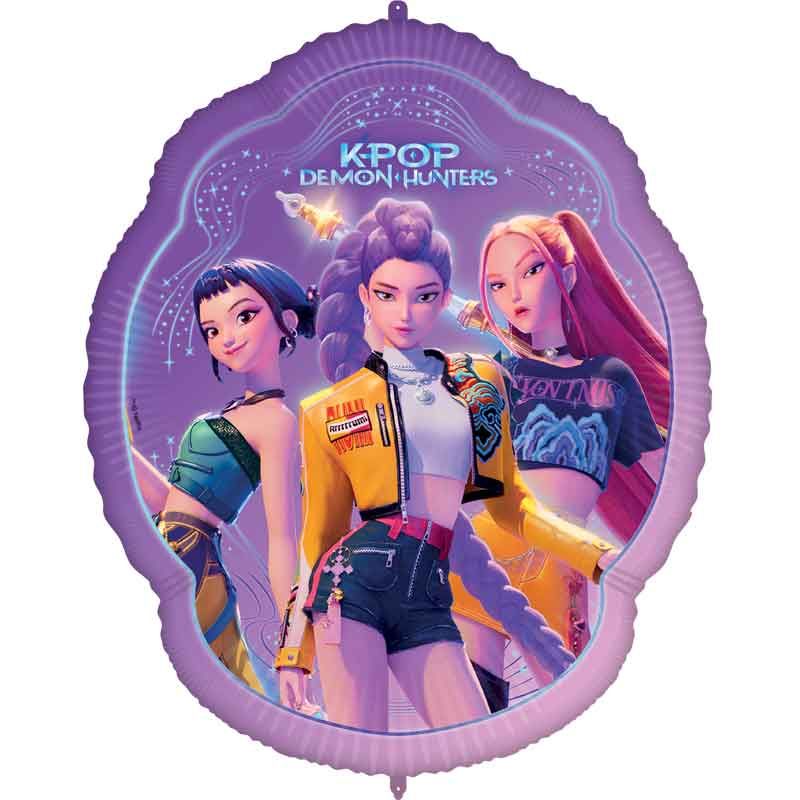 K-POP DEMON HUNTERS SUPERSIZED SHAPED FOIL BALLOON - 29"