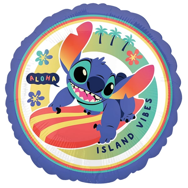 18" Stitch Aloha Foil Balloon