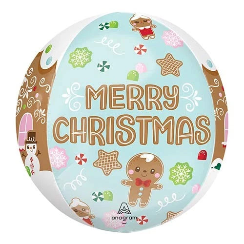 15 Baking Spirits Bright Merry Christmas Orbz Foil Balloon
