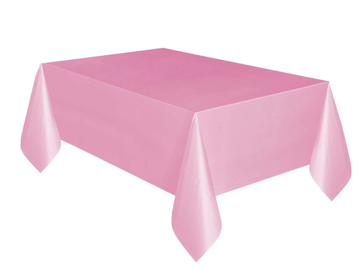 Lovely Pink Rectangle Plastic Table Cover 54" x 108"
