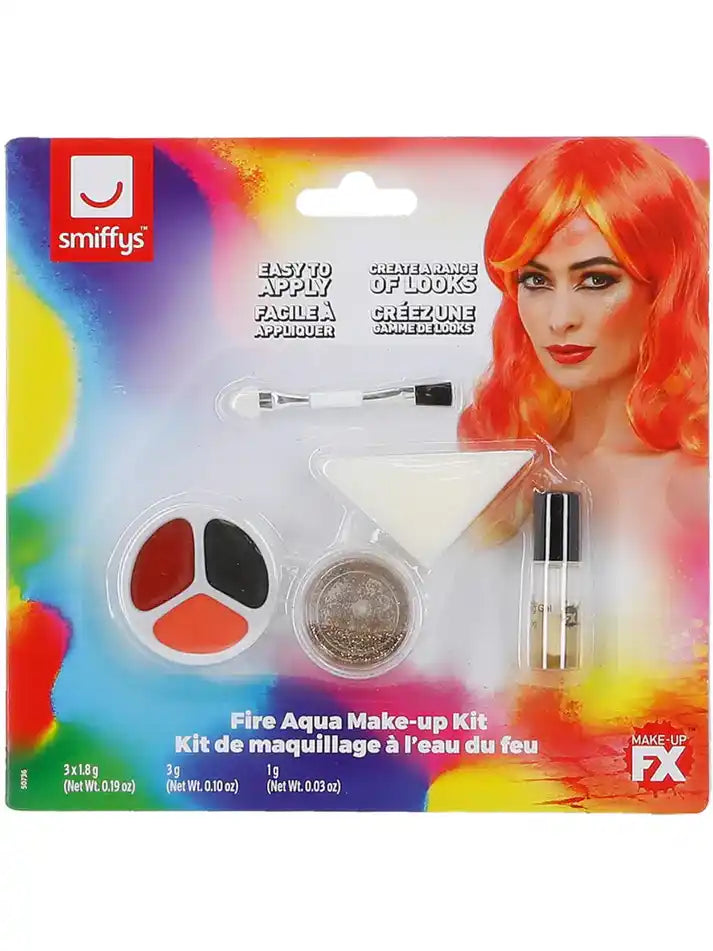 Smiffys Make-Up FX, Fire Aqua Kit
