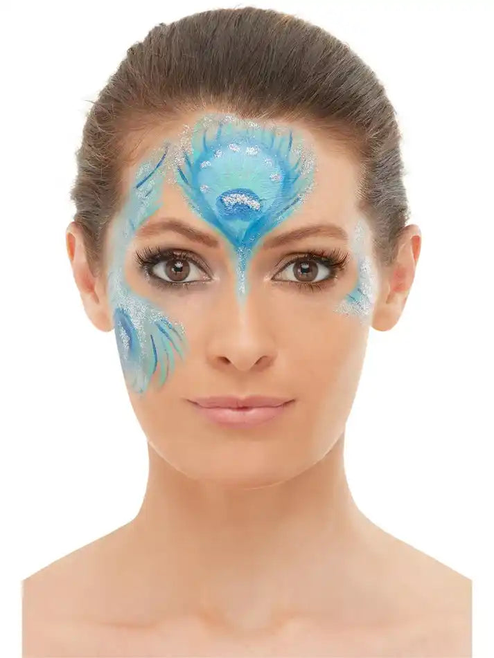 Smiffys Make-Up FX, Peacock Aqua Kit