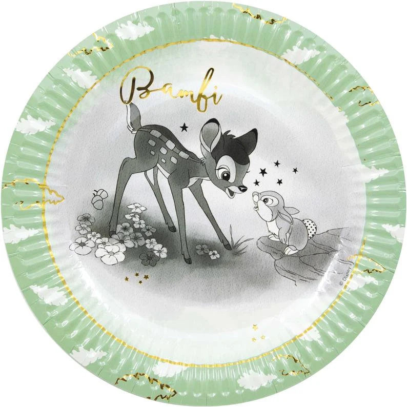 Disney Bambi Round Dinner Paper Plates - 8pk