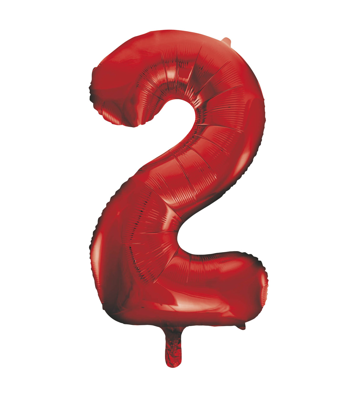 Red Number 2 Foil Balloon 34"