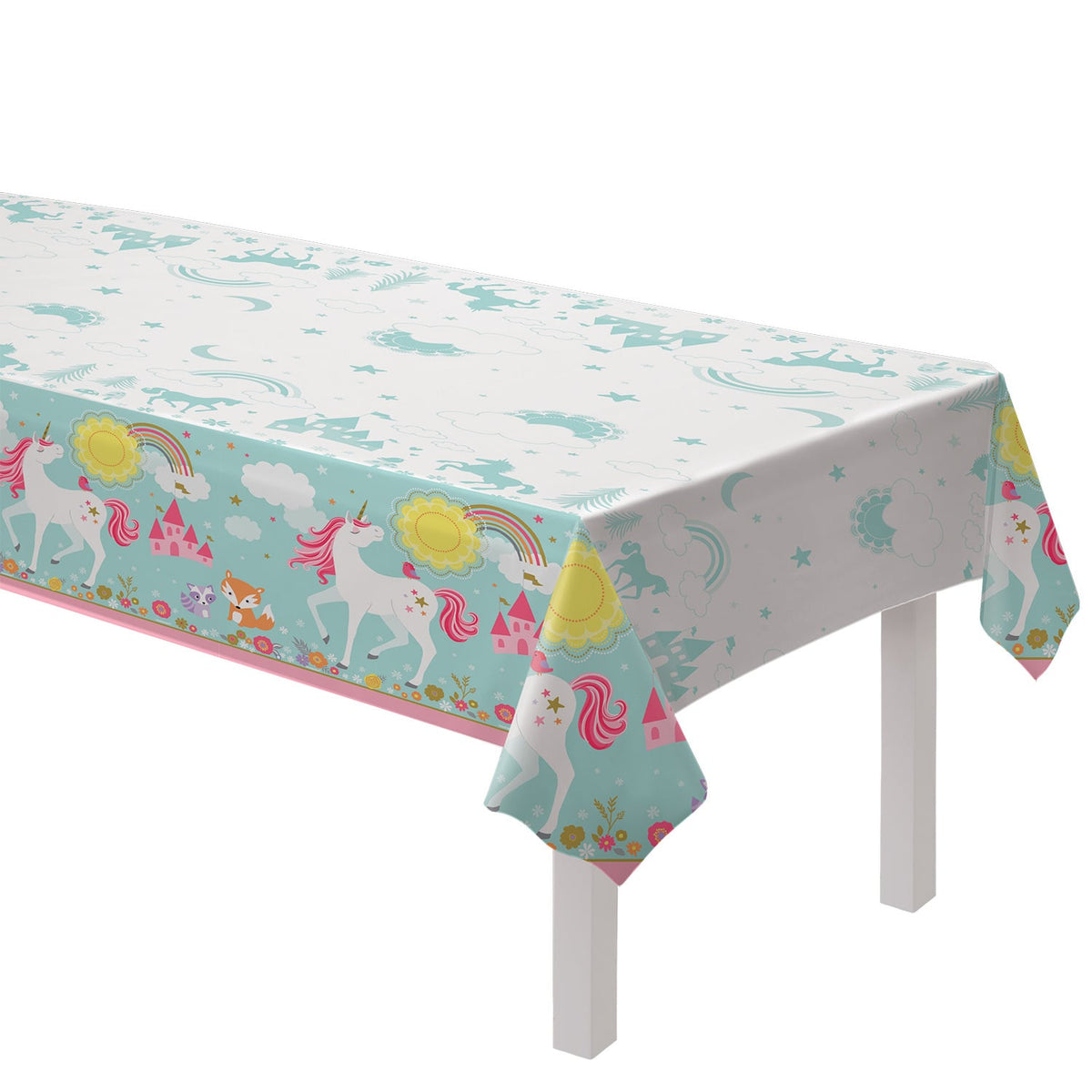 Magical Unicorn Plastic Table Cover - Each
