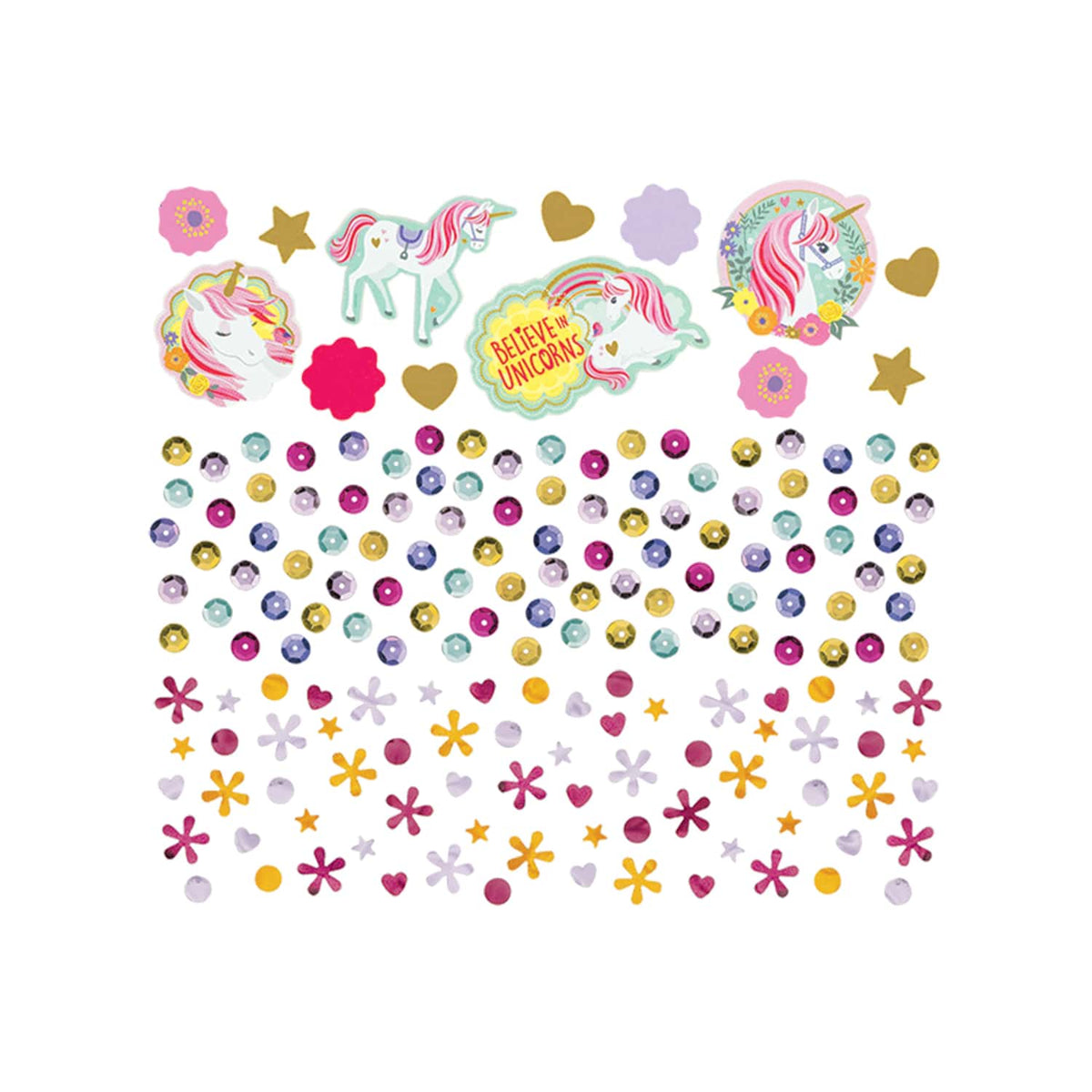 Magical Unicorn 3 Pack Confetti - 34g