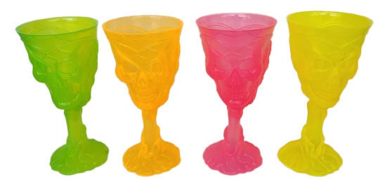 Summerween Skull Goblet 4 Assorted Colours