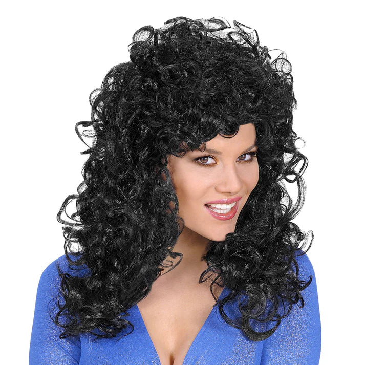 Adult Ladies 1980's Attractive Wig Black