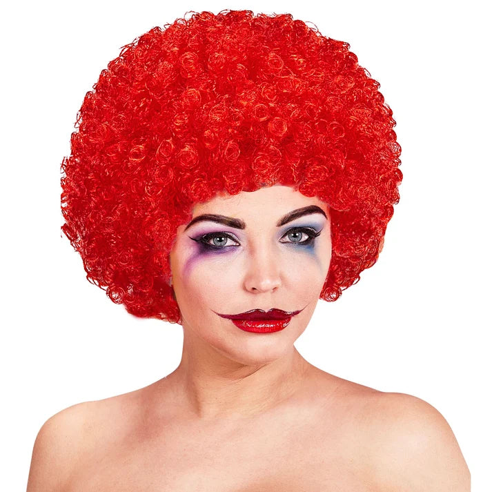 Adult Unisex Red Clown Wig