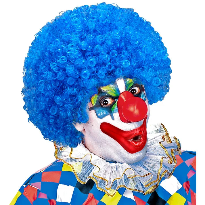 Adult Unisex Blue Clown Wig