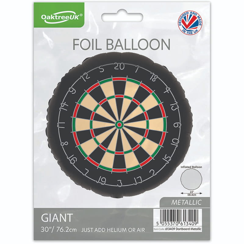 Oaktree Shaped Dartboard Metallic Foil Balloon - 30"