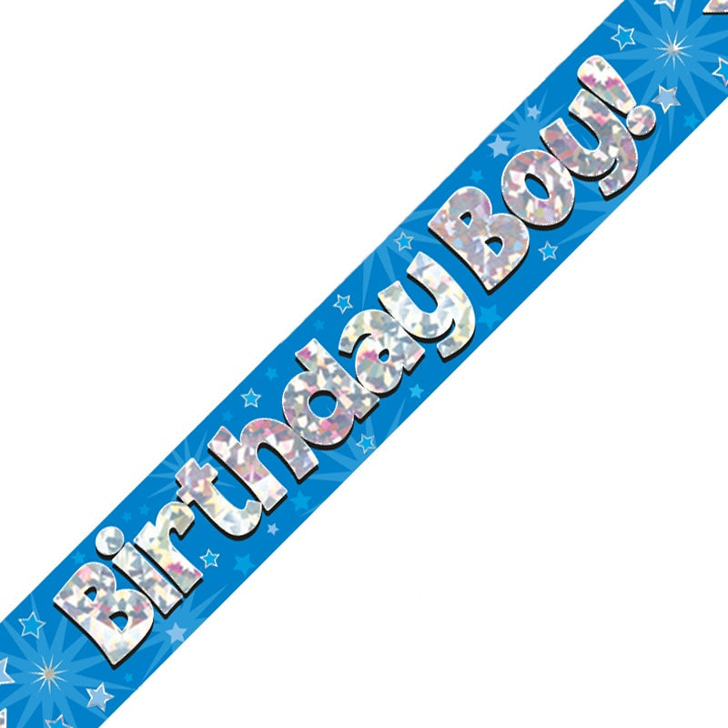 Birthday Blue Sparkle Banners - Various