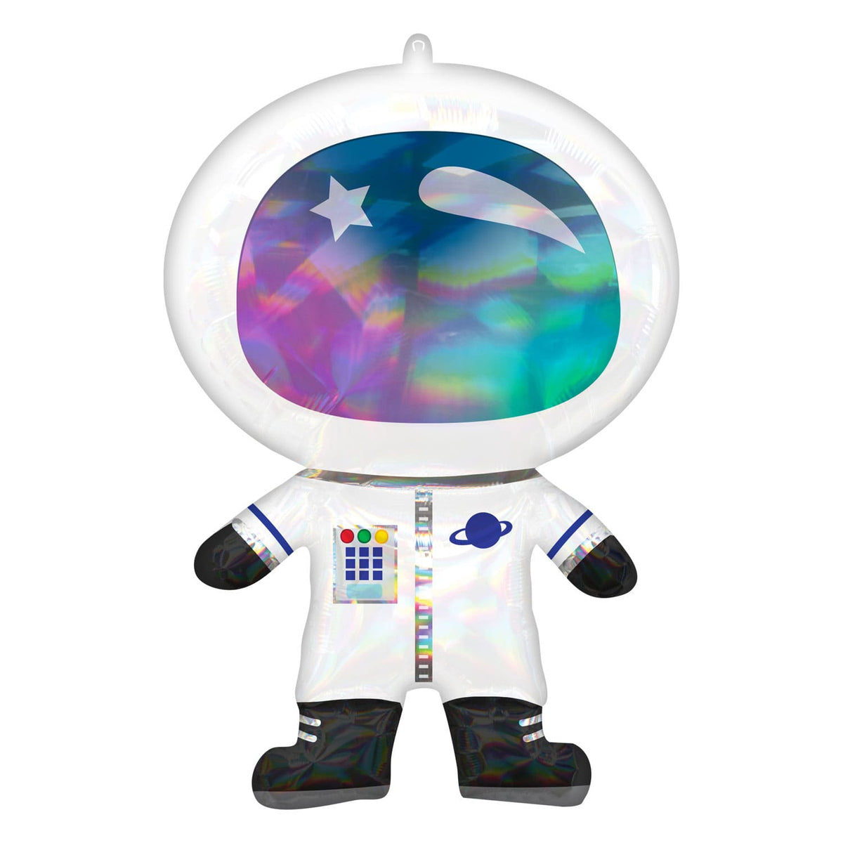 Astronaut Holographic Iridescent SuperShape Foil Balloon