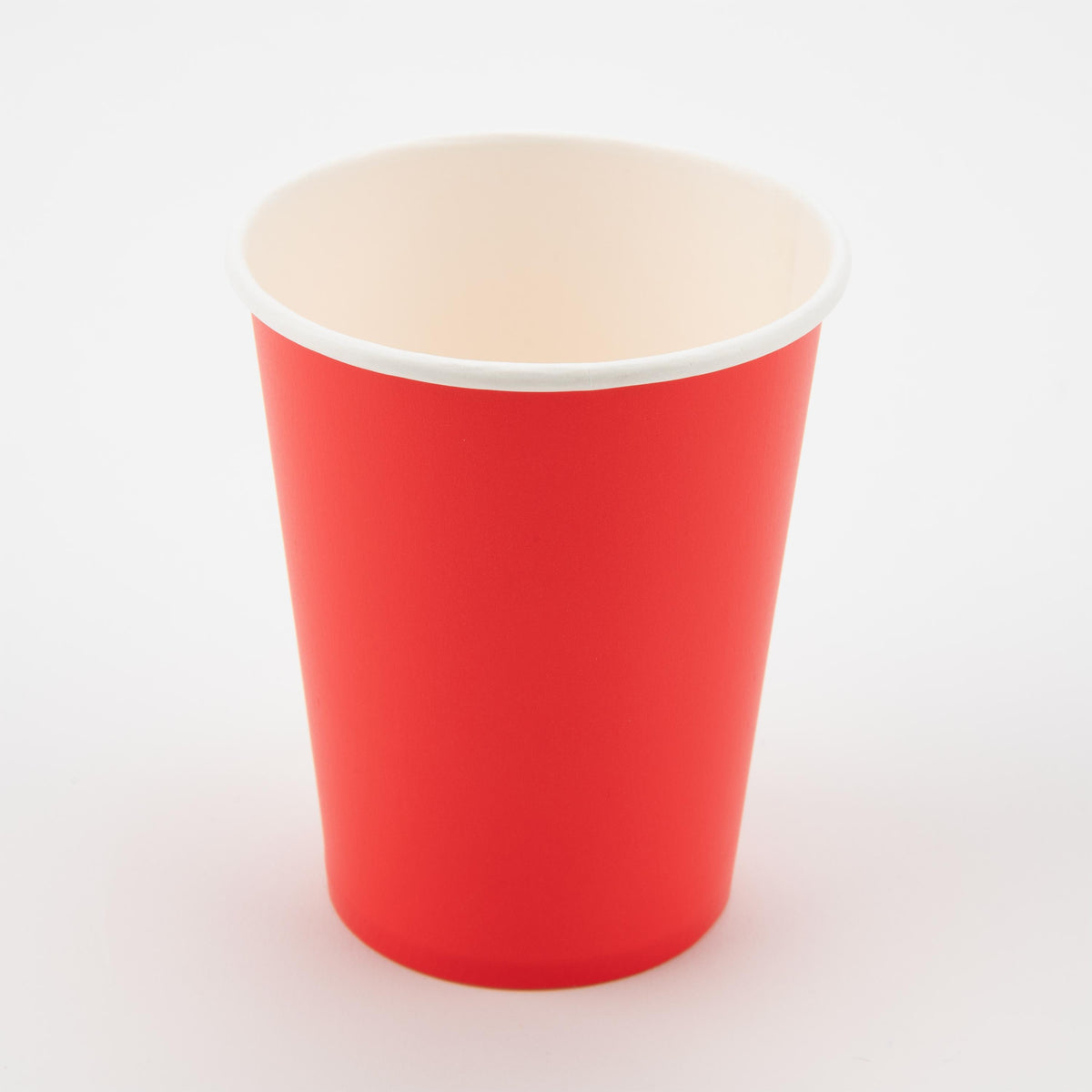 Red - 9oz Paper Cups x 8 Plastic Free