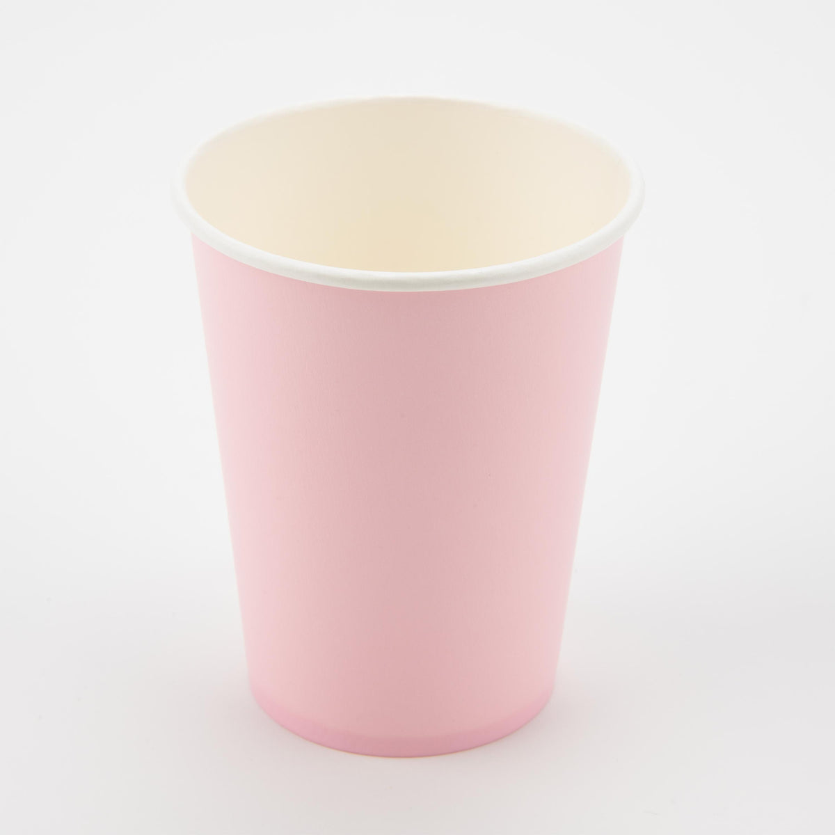 Light Pink - 9oz Paper Cups x 8 Plastic Free