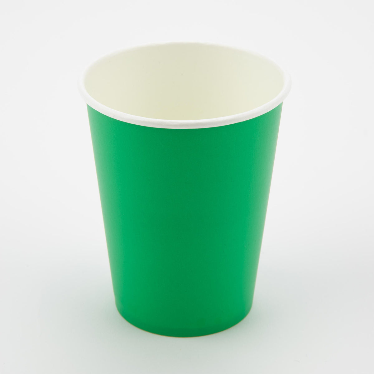 Emerald Green - 9oz Paper Cups x 8 Plastic Free