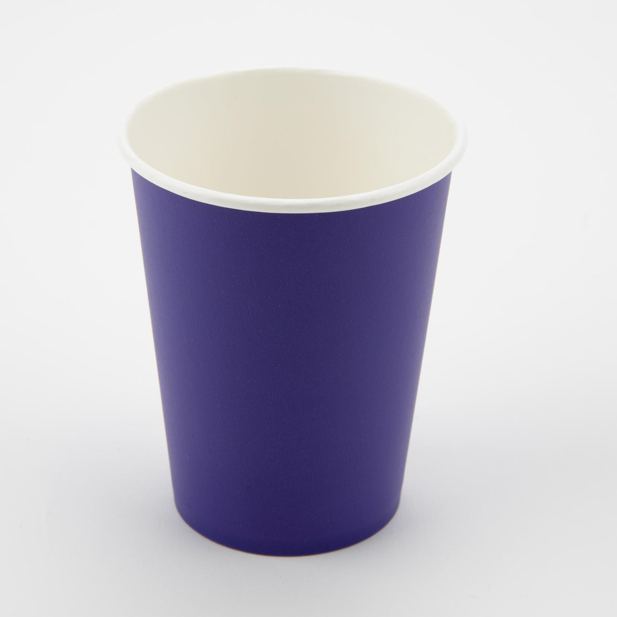 Purple - 9oz Paper Cups x 8 Plastic Free