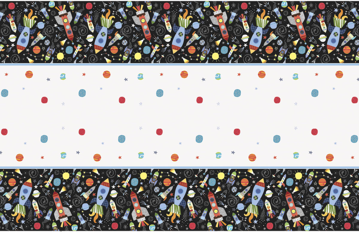 Outer Space Rectangular Plastic Table Cover54" x 84"