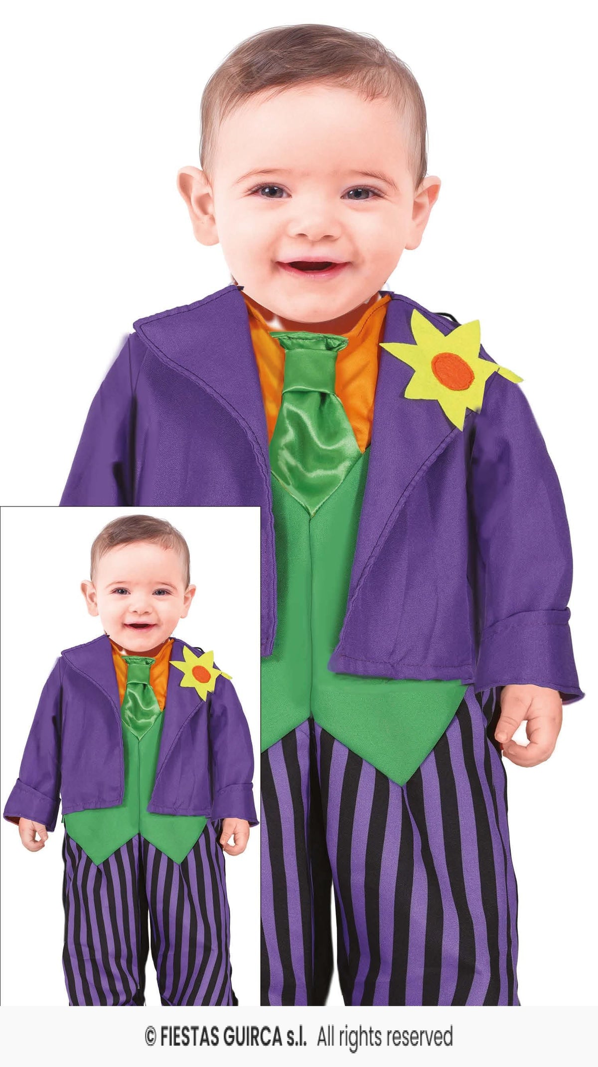 Crazy Buffoon Striped Baby Suit