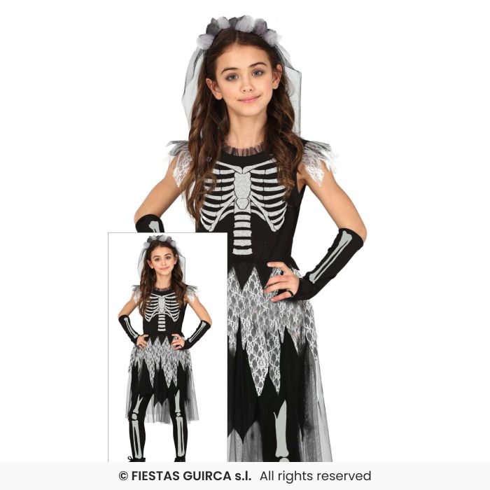 Girls Skeleton Skull Dress