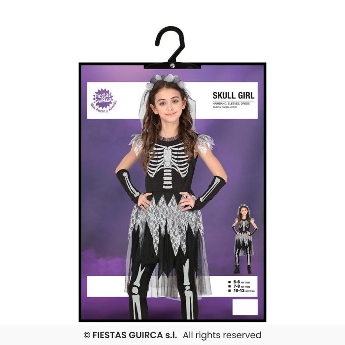 Girls Skeleton Skull Dress