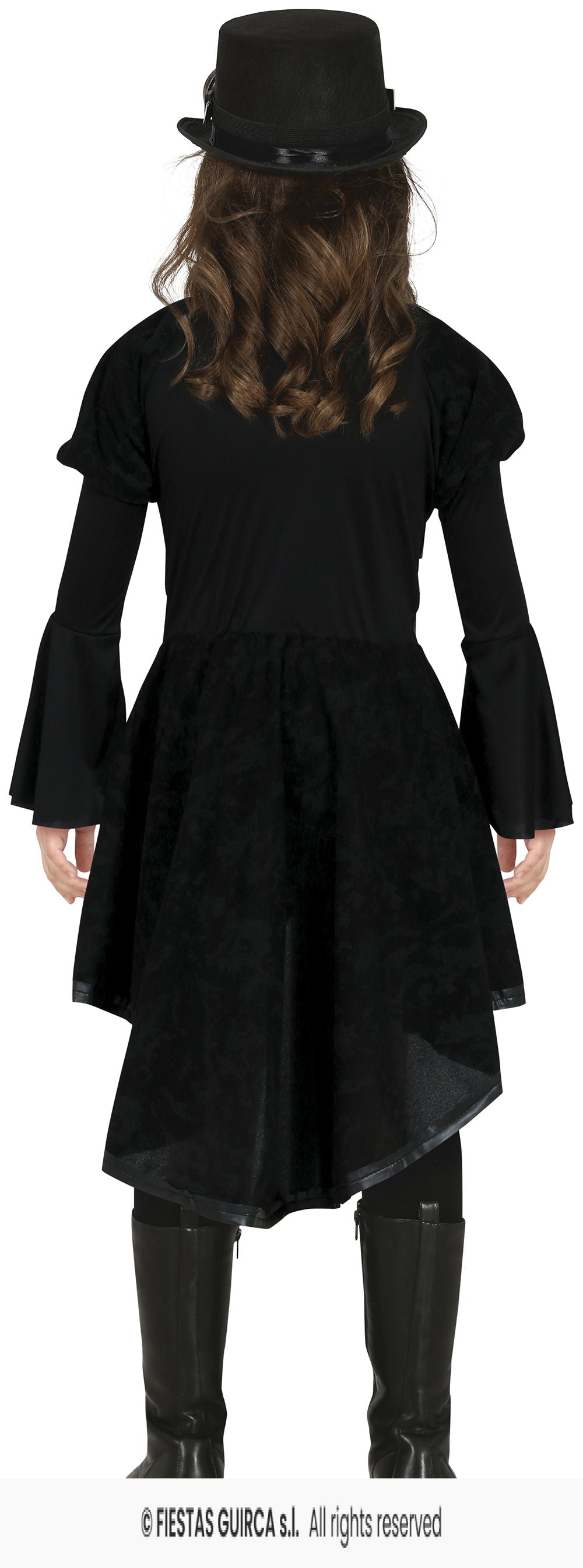 Girl's Gothic Black Dress
