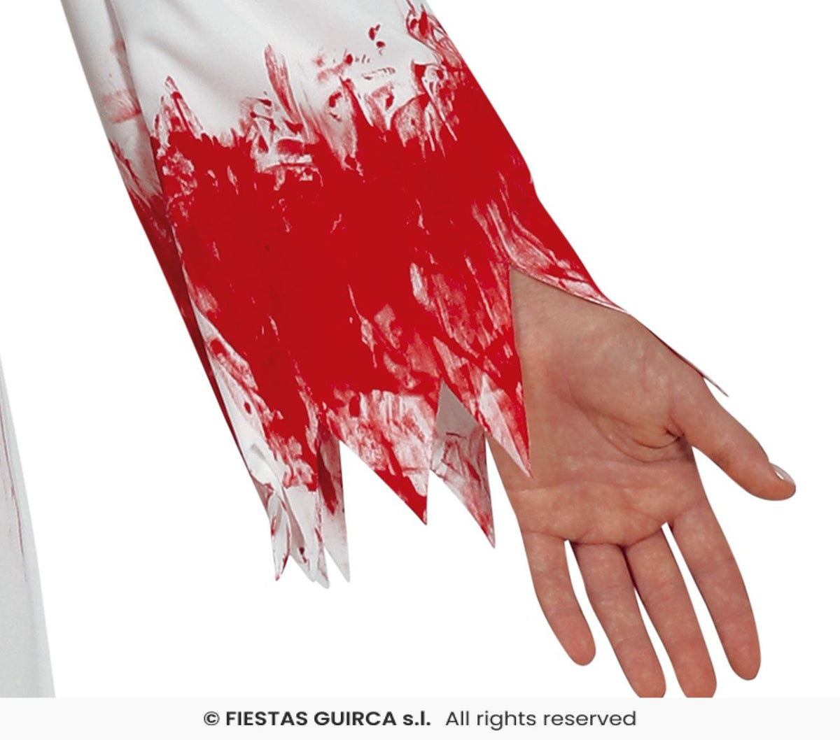 Bloody Nun White & Blood Splattered Costume
