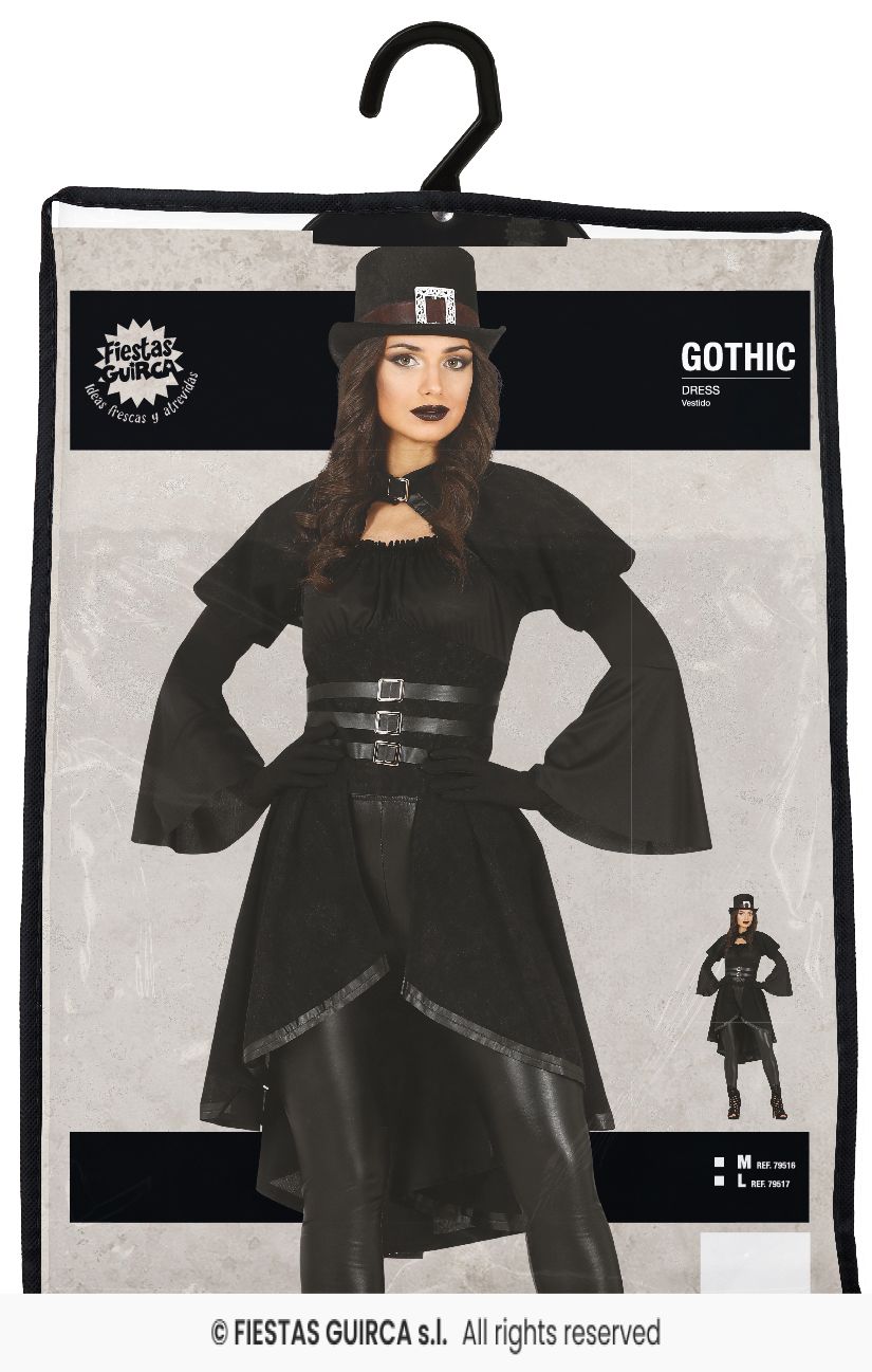 Ladies Gothic Black Dress / Tunic