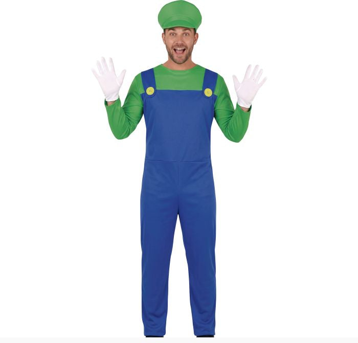 Adults Green Train Driver Costume