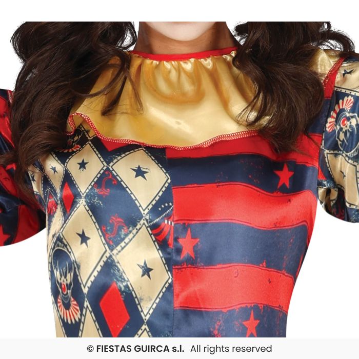 Ladies Diamond Harlequin Jester Costume