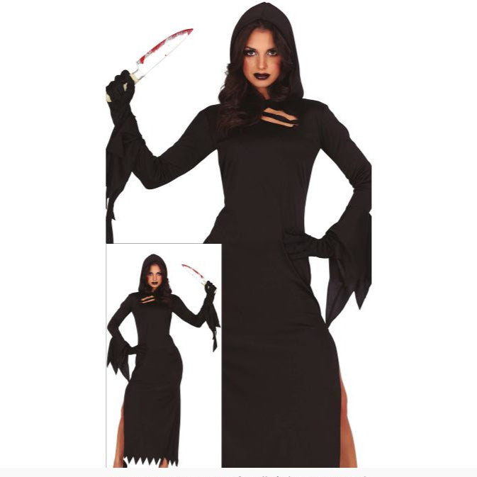 Knife Assassin Dress with Hood
