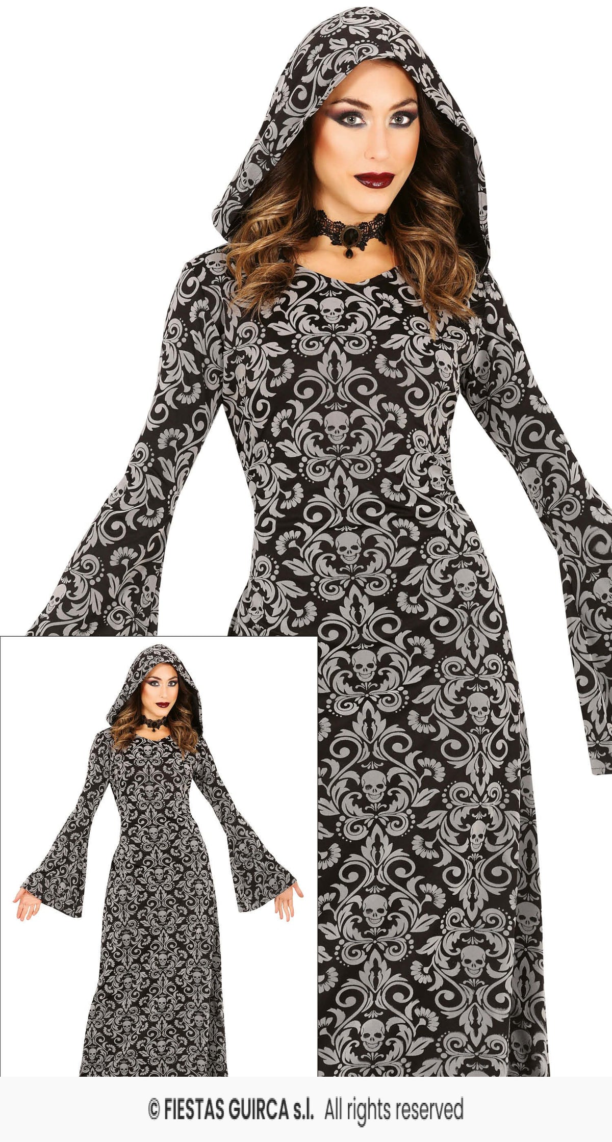Black Hooded Witch Dress