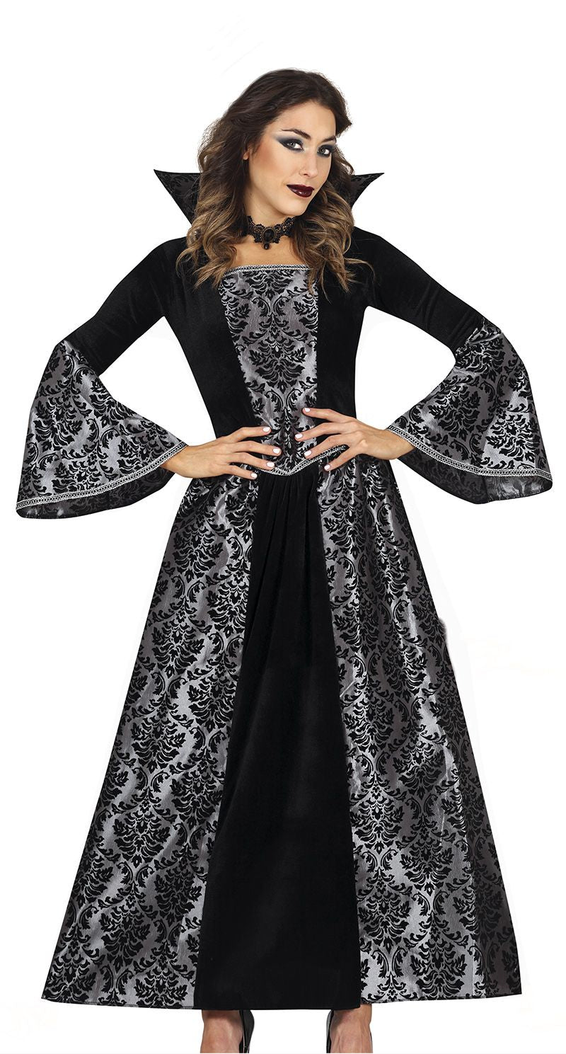 Ladies Manor House Silver Vampire Dress
