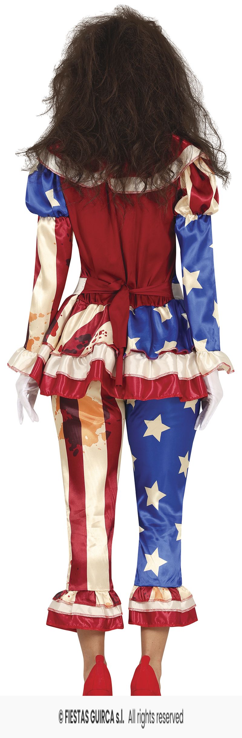 Ladies Patriot Clown Costume