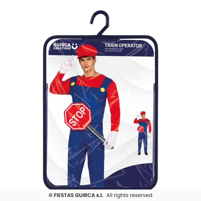 Adults Red Train Driver Costume