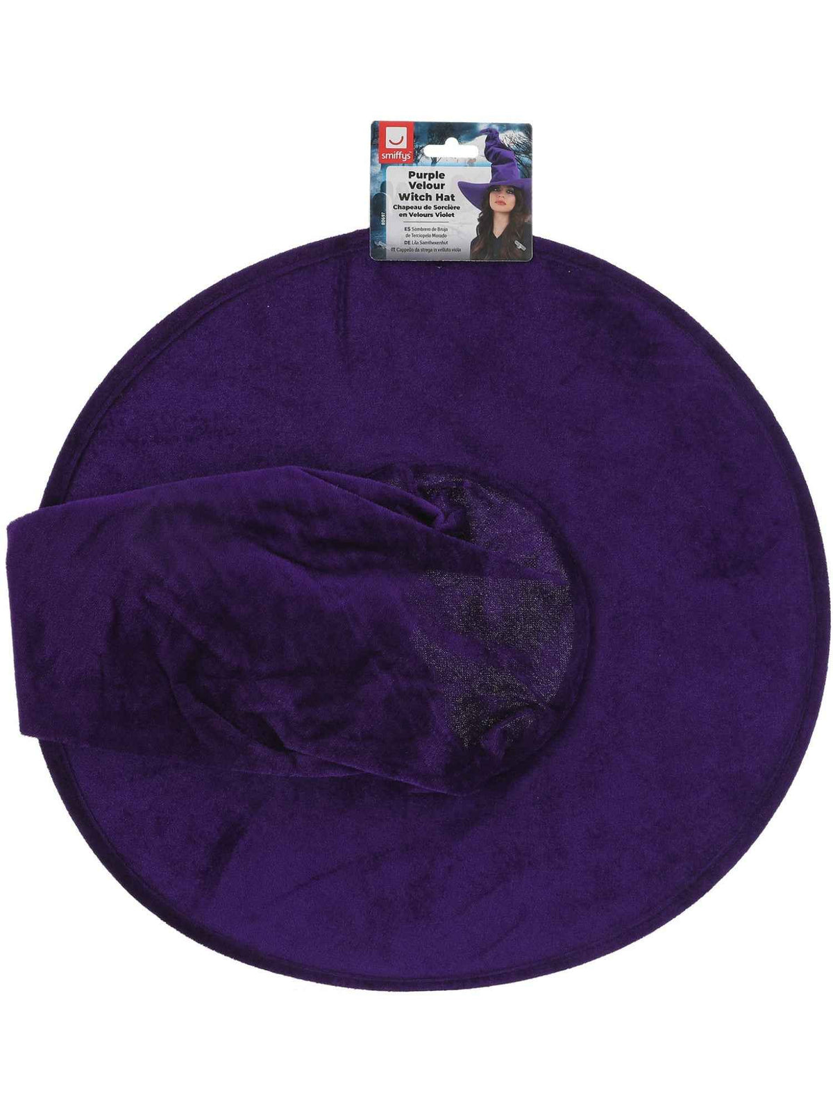 Purple Velour Witch Hat