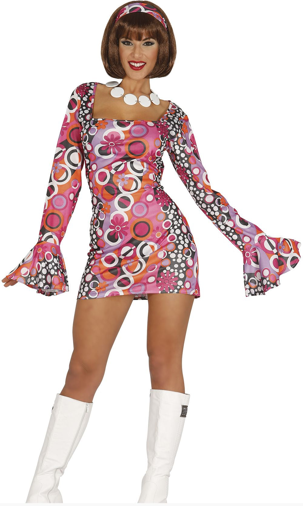 Ladies 70s Disco Night Dress