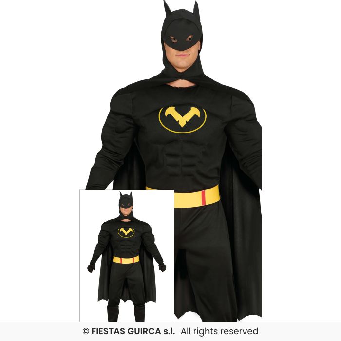 Adults Black Hero Costume