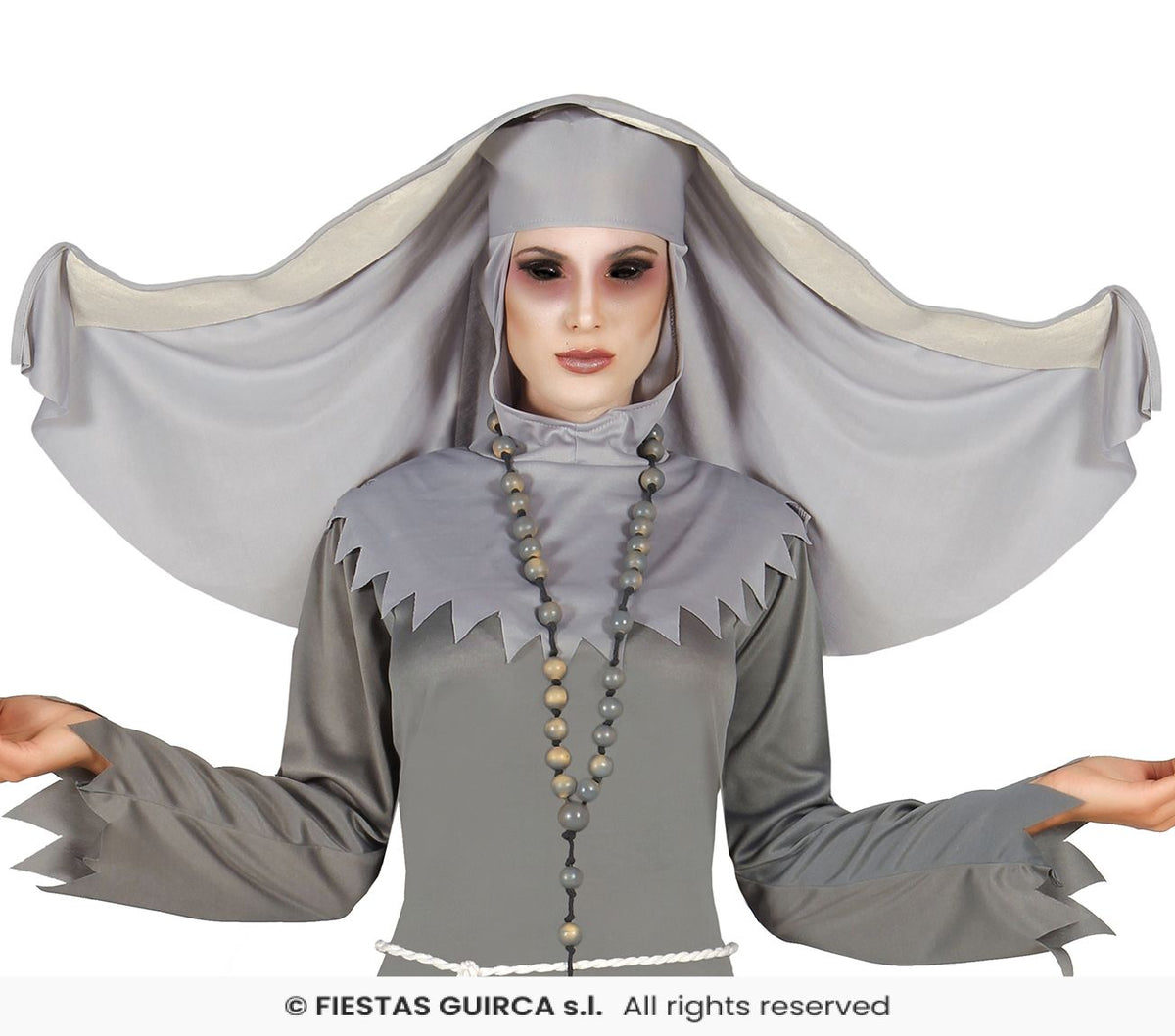 Adult Diabolic Nuns Grey Dress & Headdress