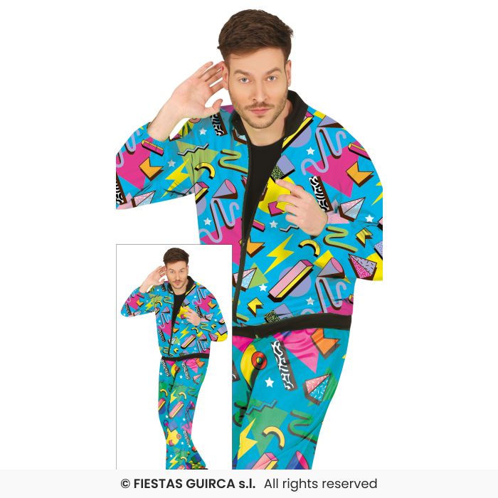Adult 80s Colourful Tracksuit