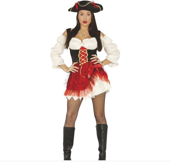 Red Hot Ladies Pirate Costume