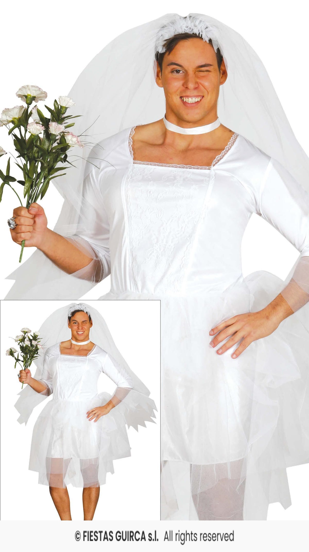 Funny Adult Male Bride Costume