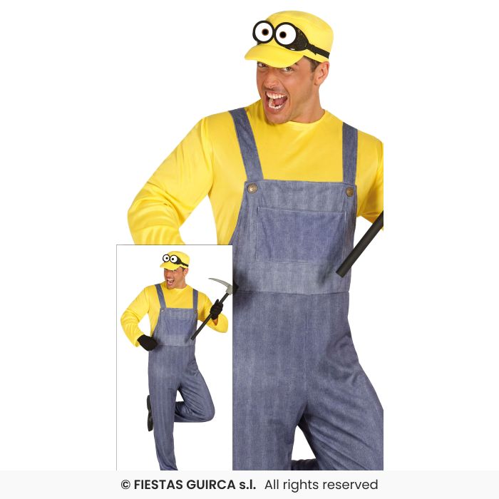 Adults Yellow Helper Costume
