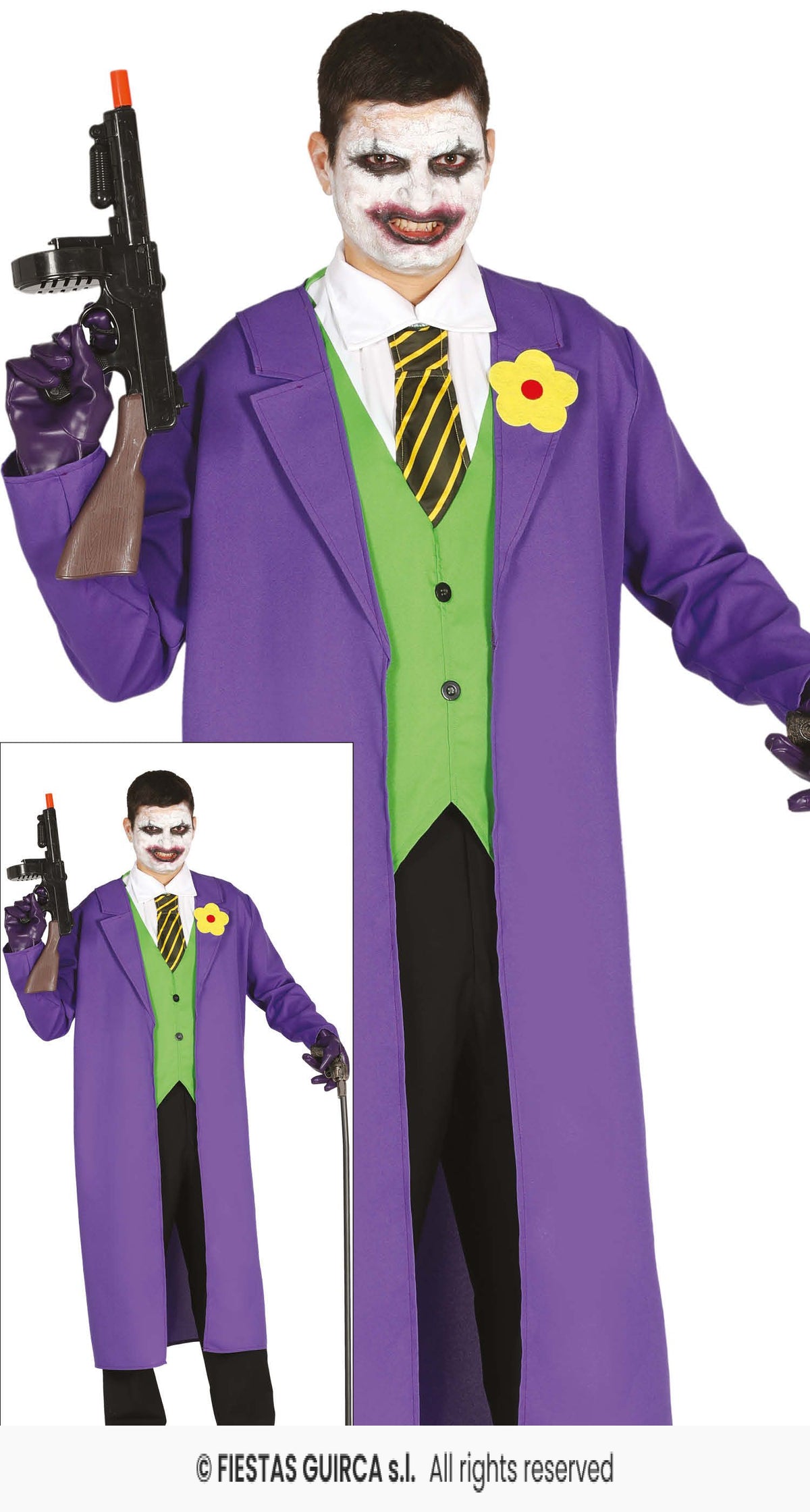 Killer Buffoon Purple Coat Costume