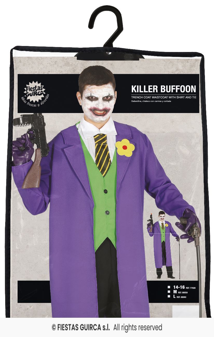 Killer Buffoon Purple Coat Costume