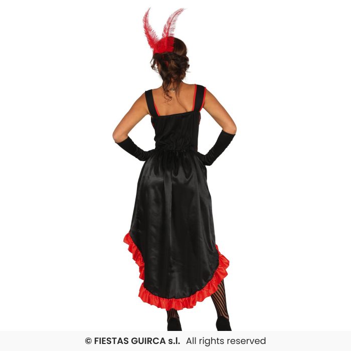 Ladies Red & Black CAN-CAN Dress