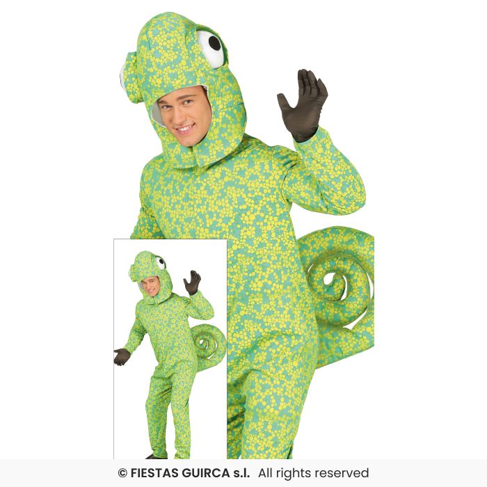 Adults Deluxe Green Chameleon Costume