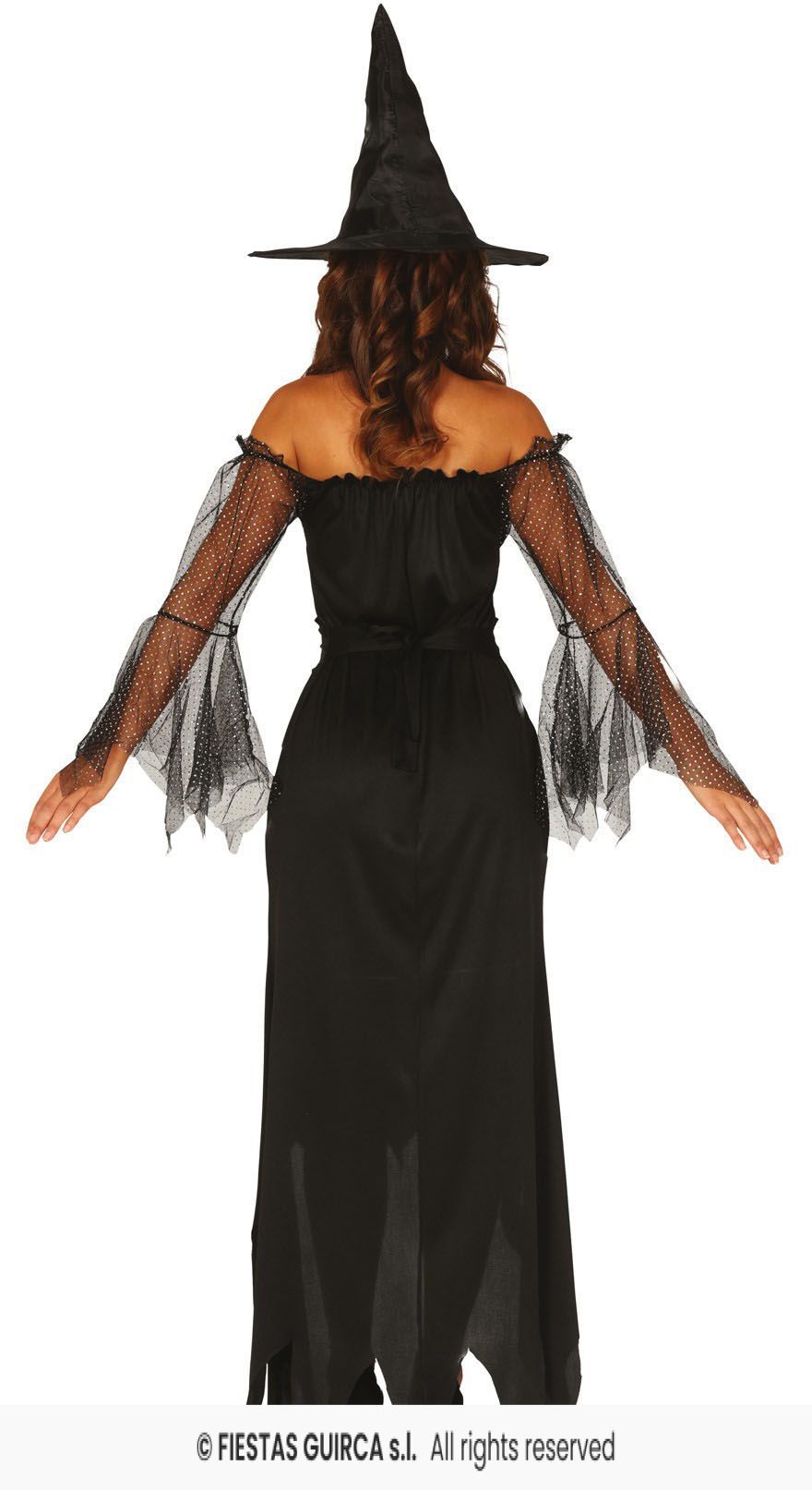 Adults Black Sparkle Witch Dress