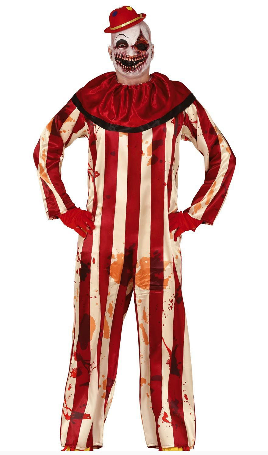 Adults Striped Killer Clown Costume