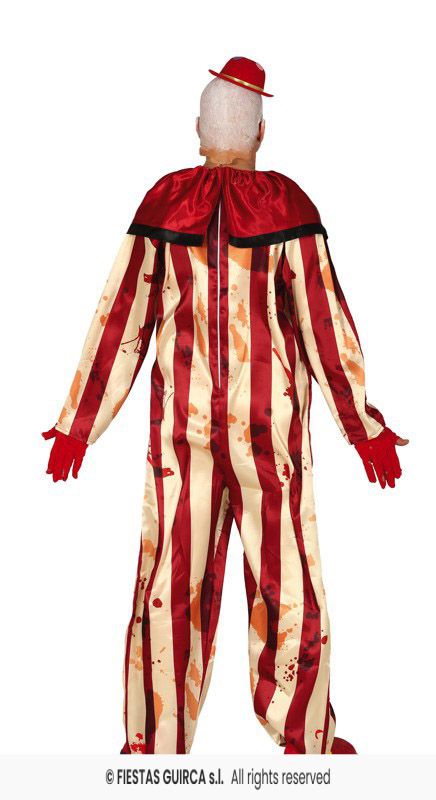 Adults Striped Killer Clown Costume